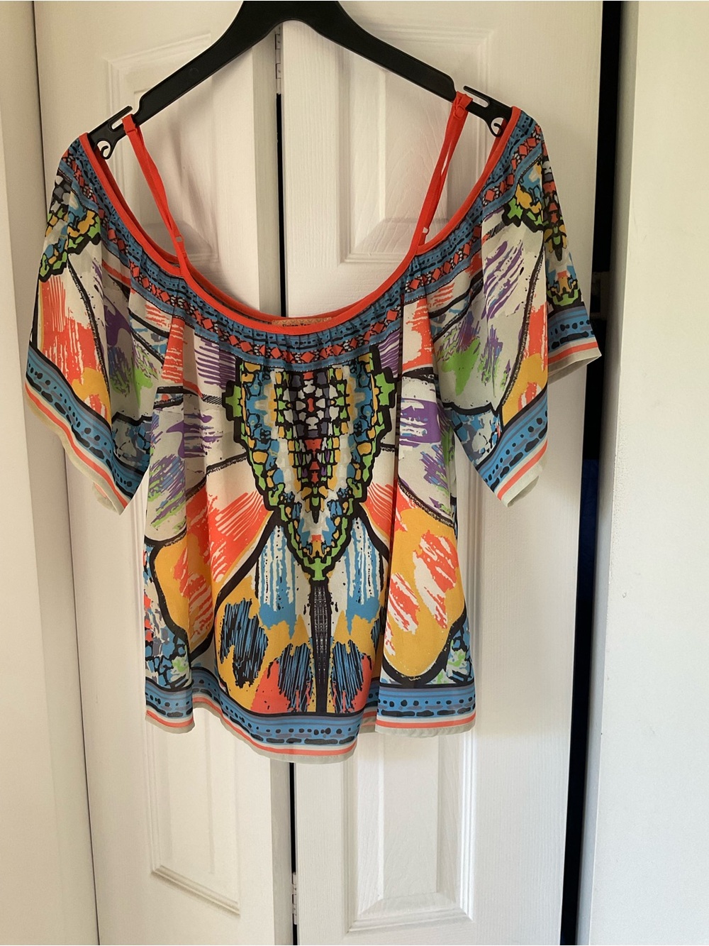 Flying Tomato Multicolor Off-Shoulder Strappy Blouse